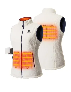 (Open-box) Women's Heated Recycled Fleece Vest (Battery Set Not Included)