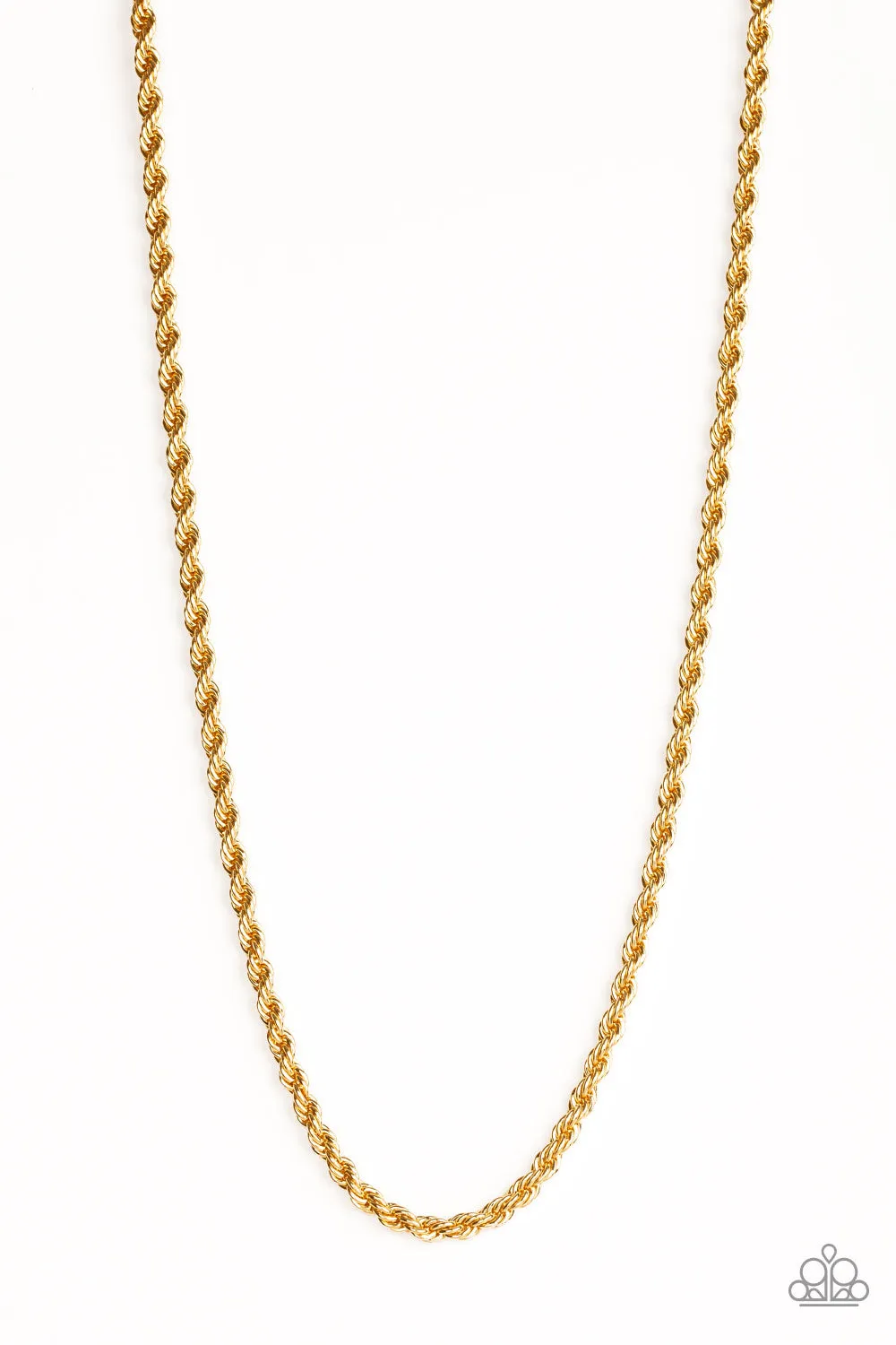 Paparazzi Accessories  - Double Dribble #N837 Case 6 - Gold Urban Necklace