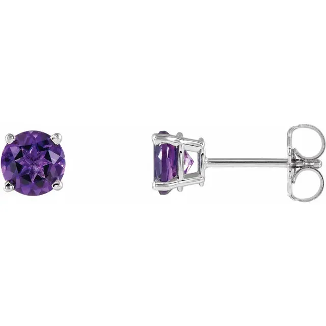 Power In Purple Gift Set: 1 Pair of Earrings & 2 Earring Jackets