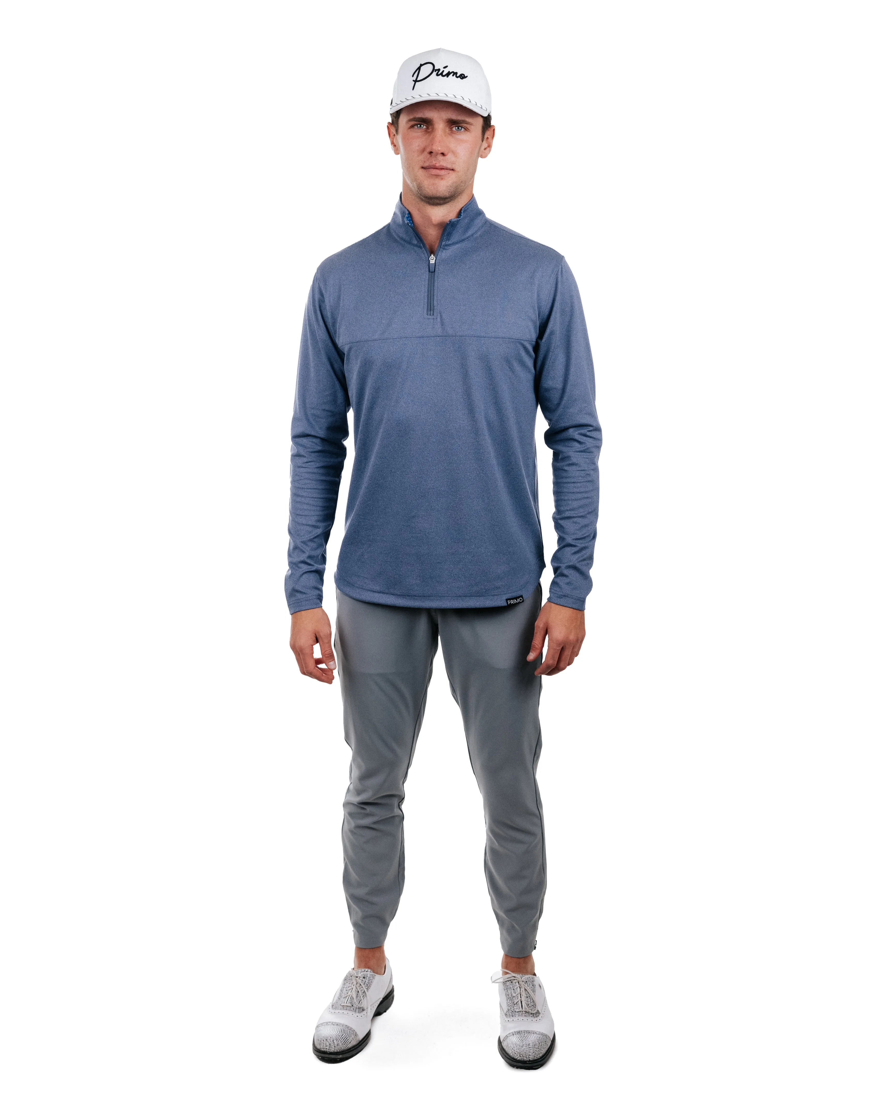 Primo Classic Quarter Zip - Blue Heather