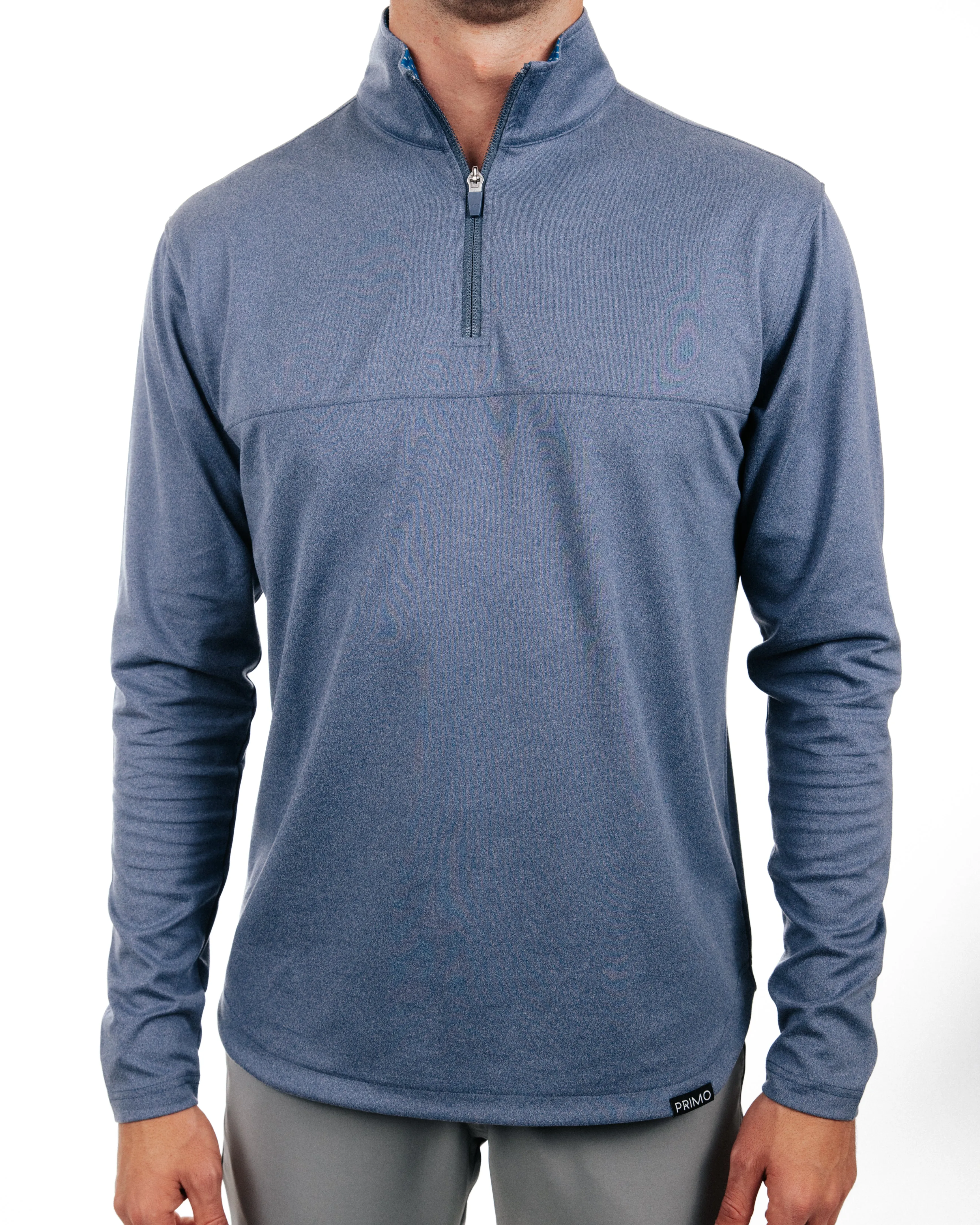 Primo Classic Quarter Zip - Blue Heather