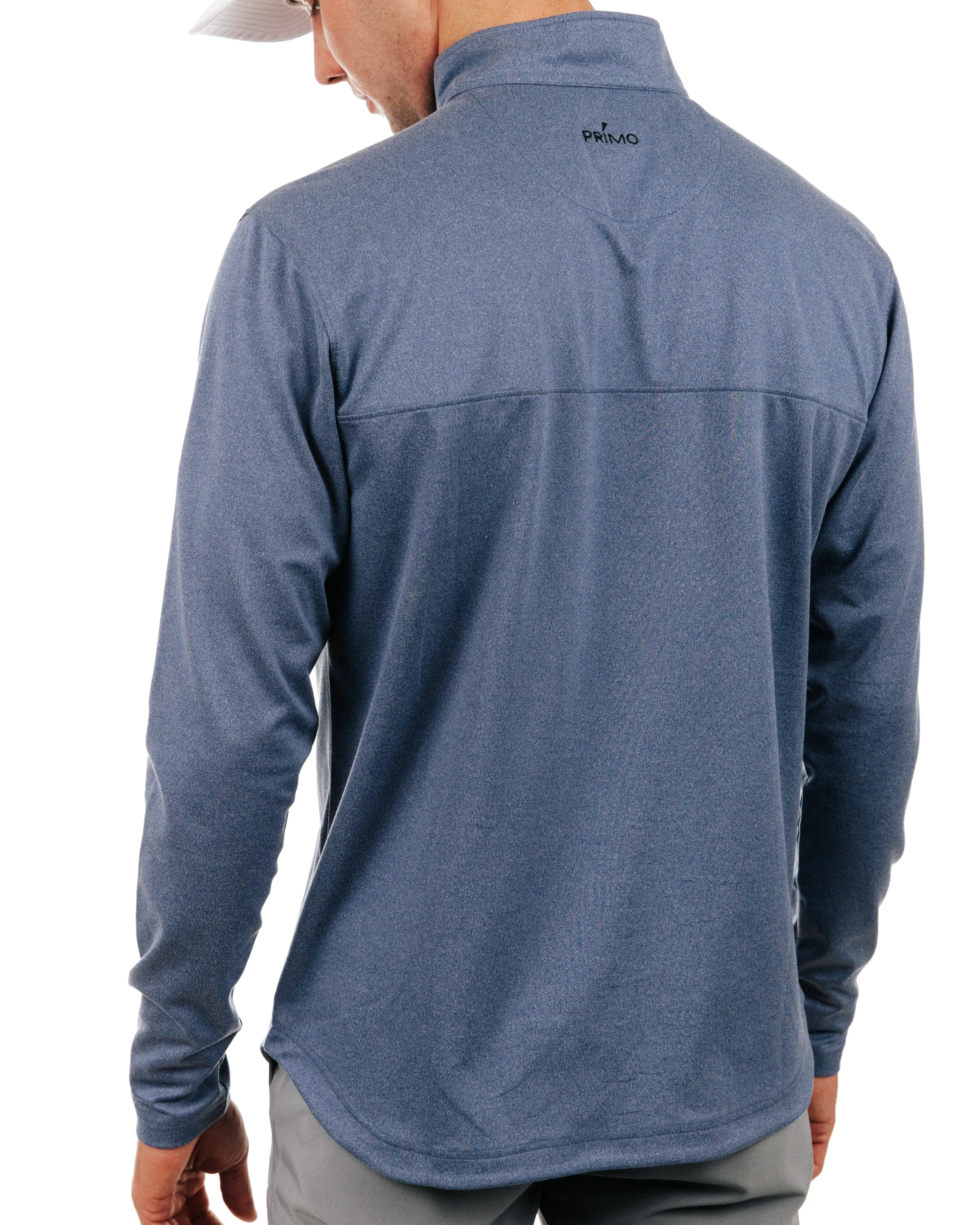 Primo Classic Quarter Zip - Blue Heather