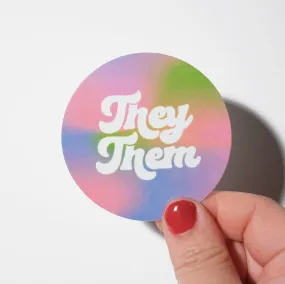 Pronoun Sticker - They/Them