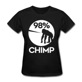 "98% Chimp" (white) - Women's T-Shirt