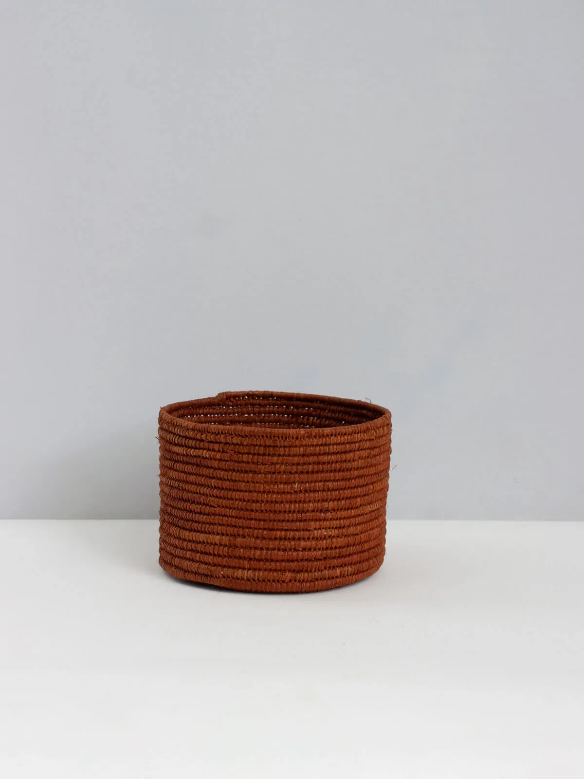 Raffia Storage Pots, Tobacco