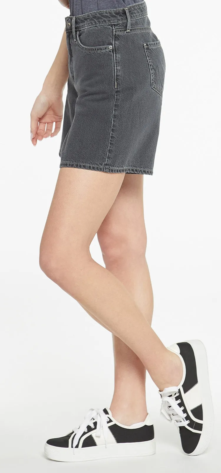 Reese A-Line Denim Shorts Grijs | Nevada