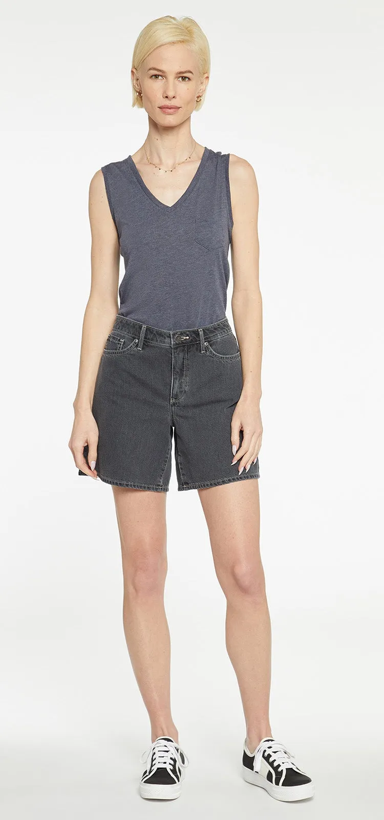 Reese A-Line Denim Shorts Grijs | Nevada