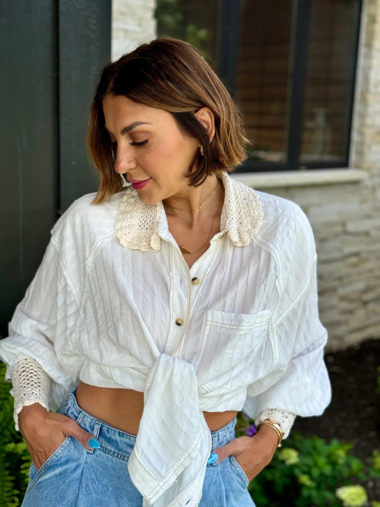 Rhiannon Crochet Shirt by Free People