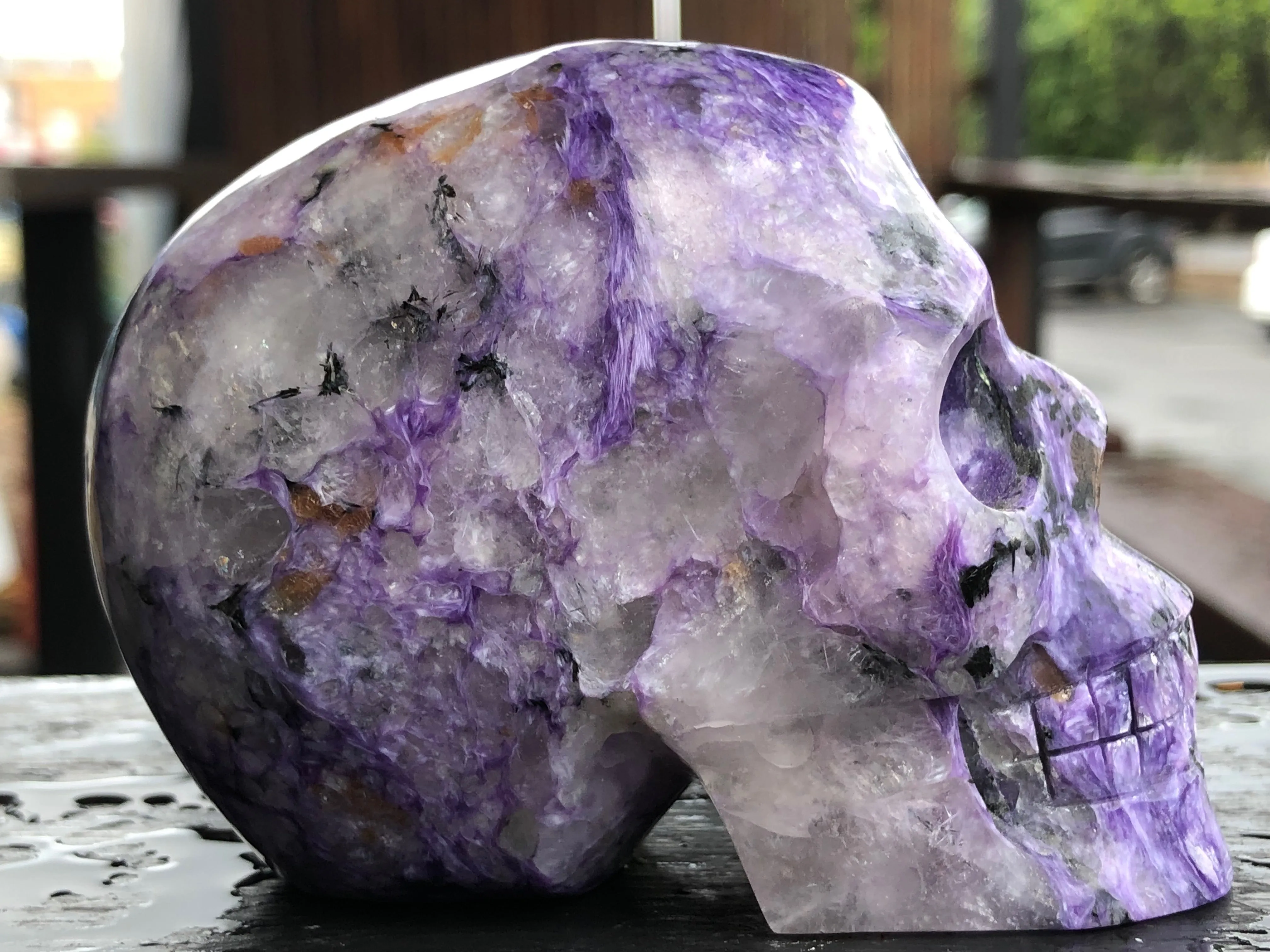 Russian Charoite Skull [1k1114]