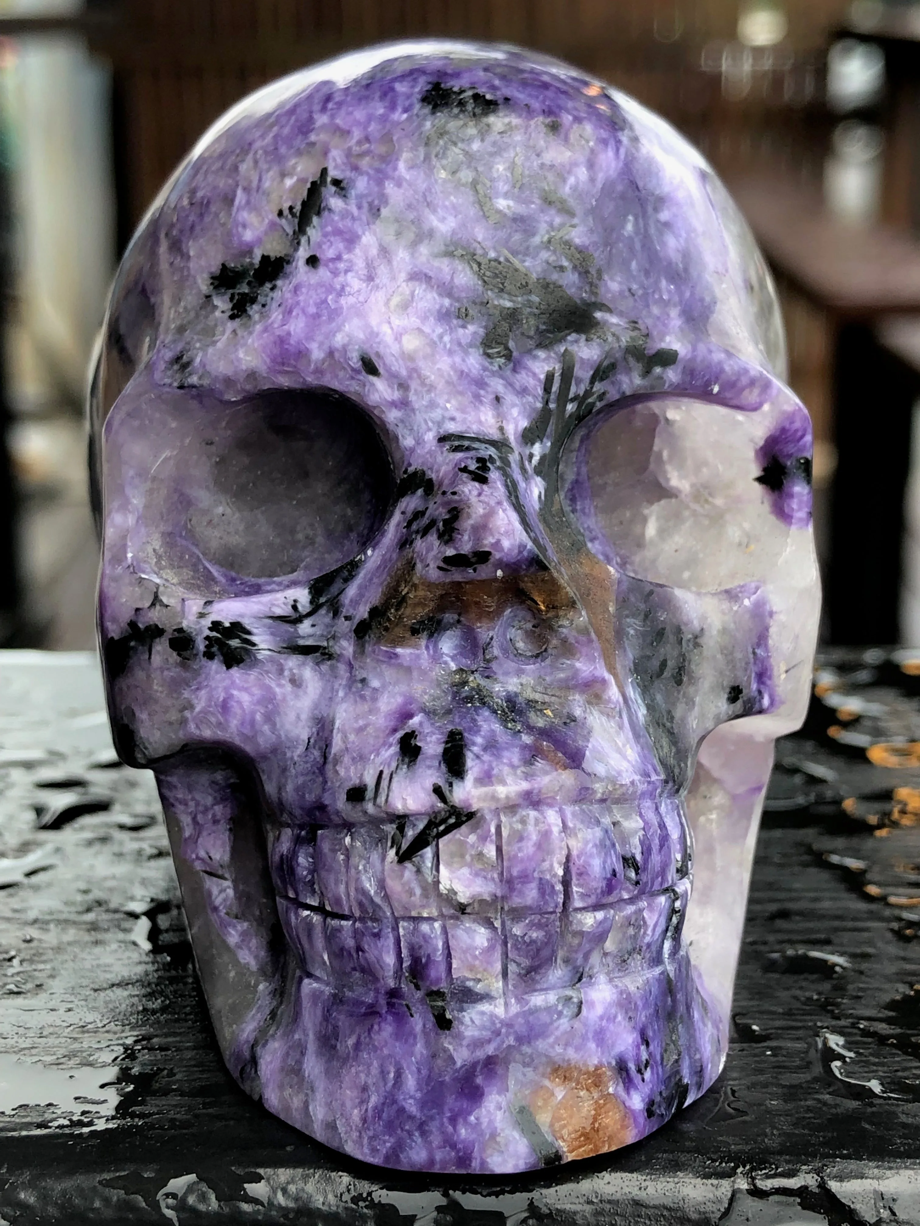 Russian Charoite Skull [1k1114]