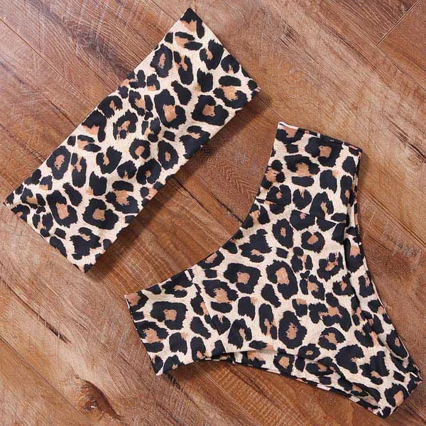 Sexy Animal Printed Bathing Suit Women Push Up Bikini