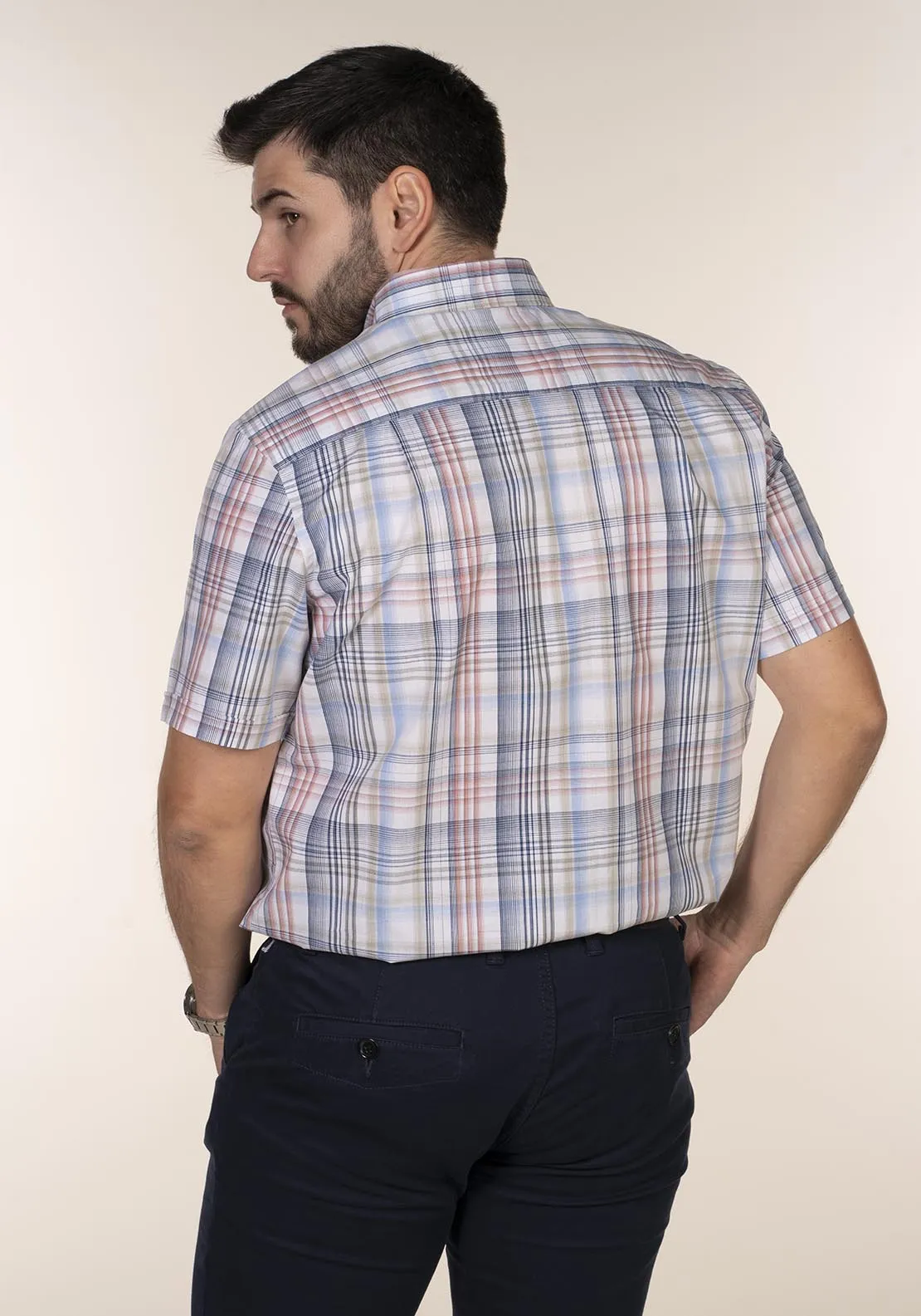 Short Sleeve Check Shirt - Multi