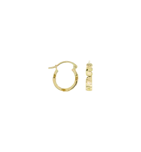 Single Universal Love Ring Earring 14K