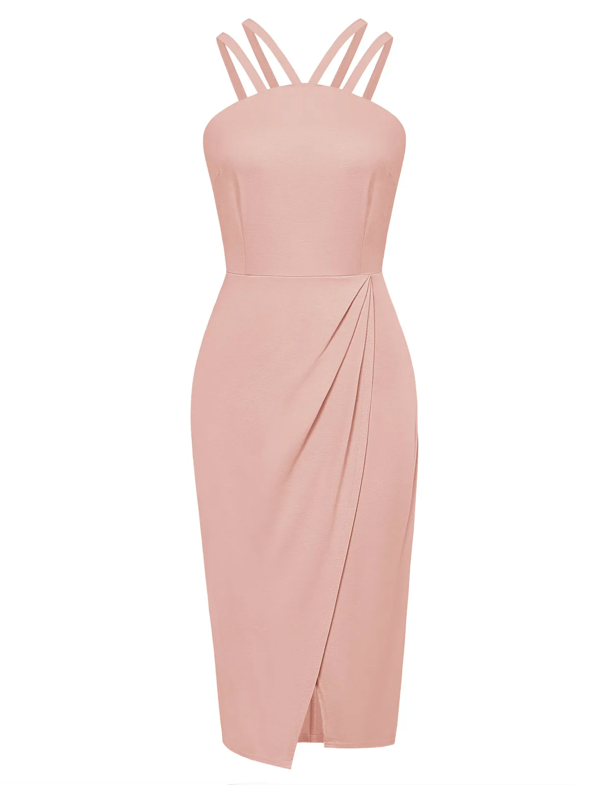 Sleeveless Bodycon Slip Dress Vintage Cocktail Party Wedding Guest Dress