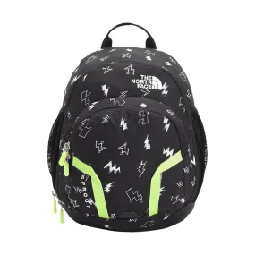 The North Face Sprout Mini Backpack - TNF Black Thunder Bolts Print/Sharp Green