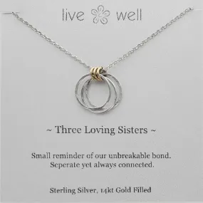 Three Loving Sisters Necklace By Live Well