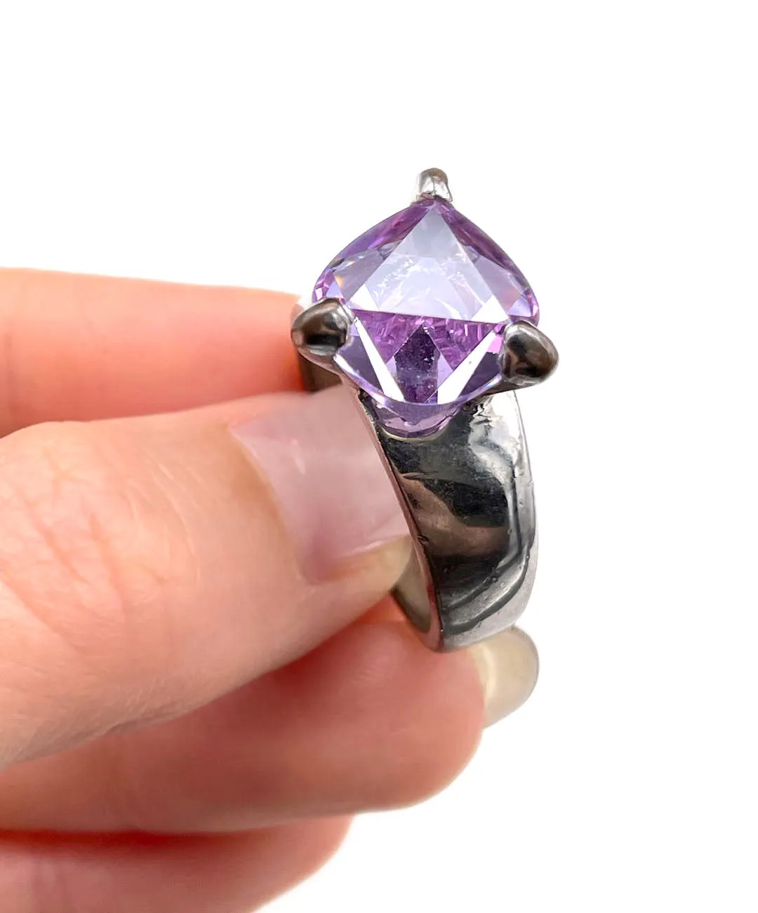 【USA輸入】ヴィンテージ パープル ビジュー リング/Vintage Purple Bijou Ring