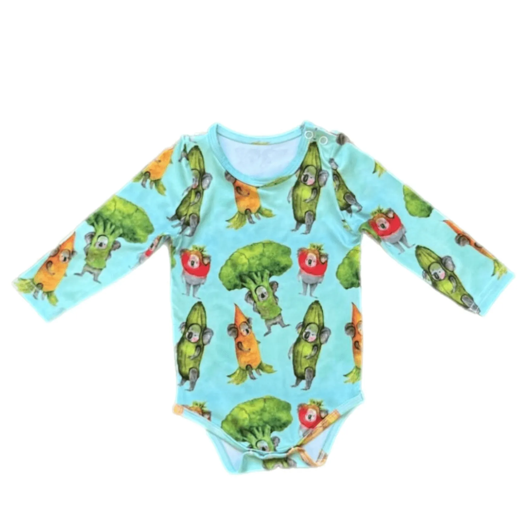 Veggie Koalas Long Sleeve Onesie