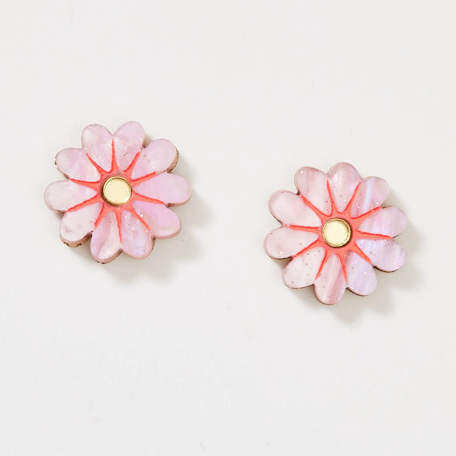 Vera Earrings - Pink / Gold