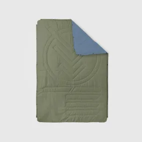 VOITED Recycled Ripstop Outdoor Camping Blanket - Olive/Mountain Spring