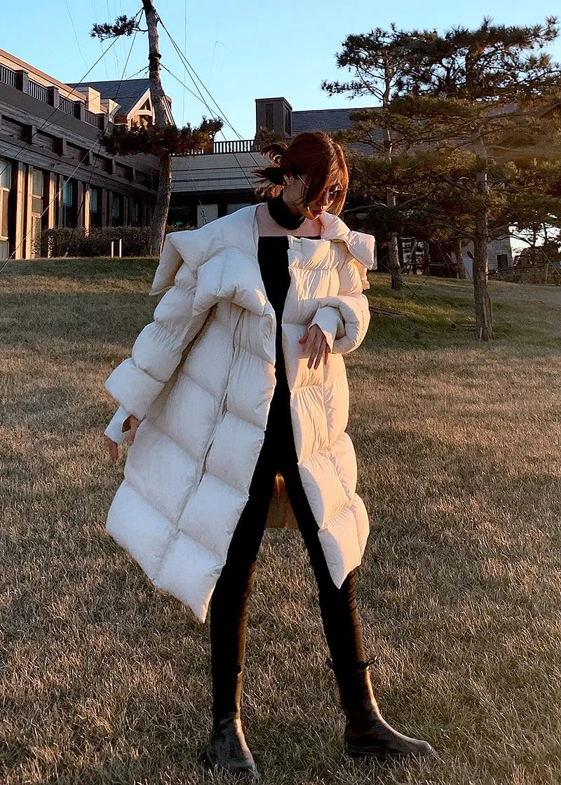 Winter Oversize Hooded Long Down Puffy Coat