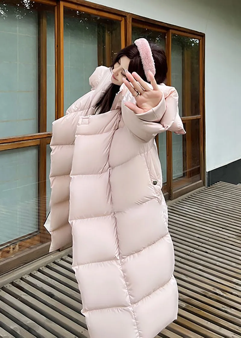 Winter Oversize Hooded Long Down Puffy Coat