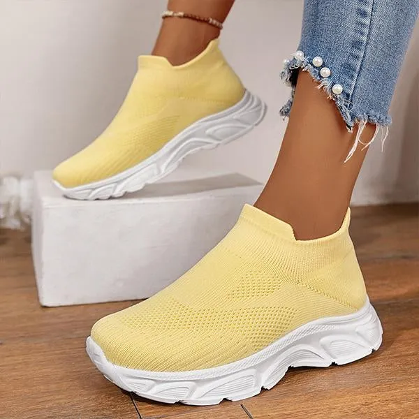 Women's Casual Mesh Breathable Slip-On Sneakers 44619813S