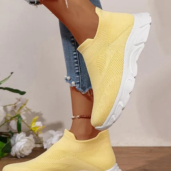 Women's Casual Mesh Breathable Slip-On Sneakers 44619813S