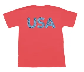 YOUTH - USA Initials Short Sleeve Tee