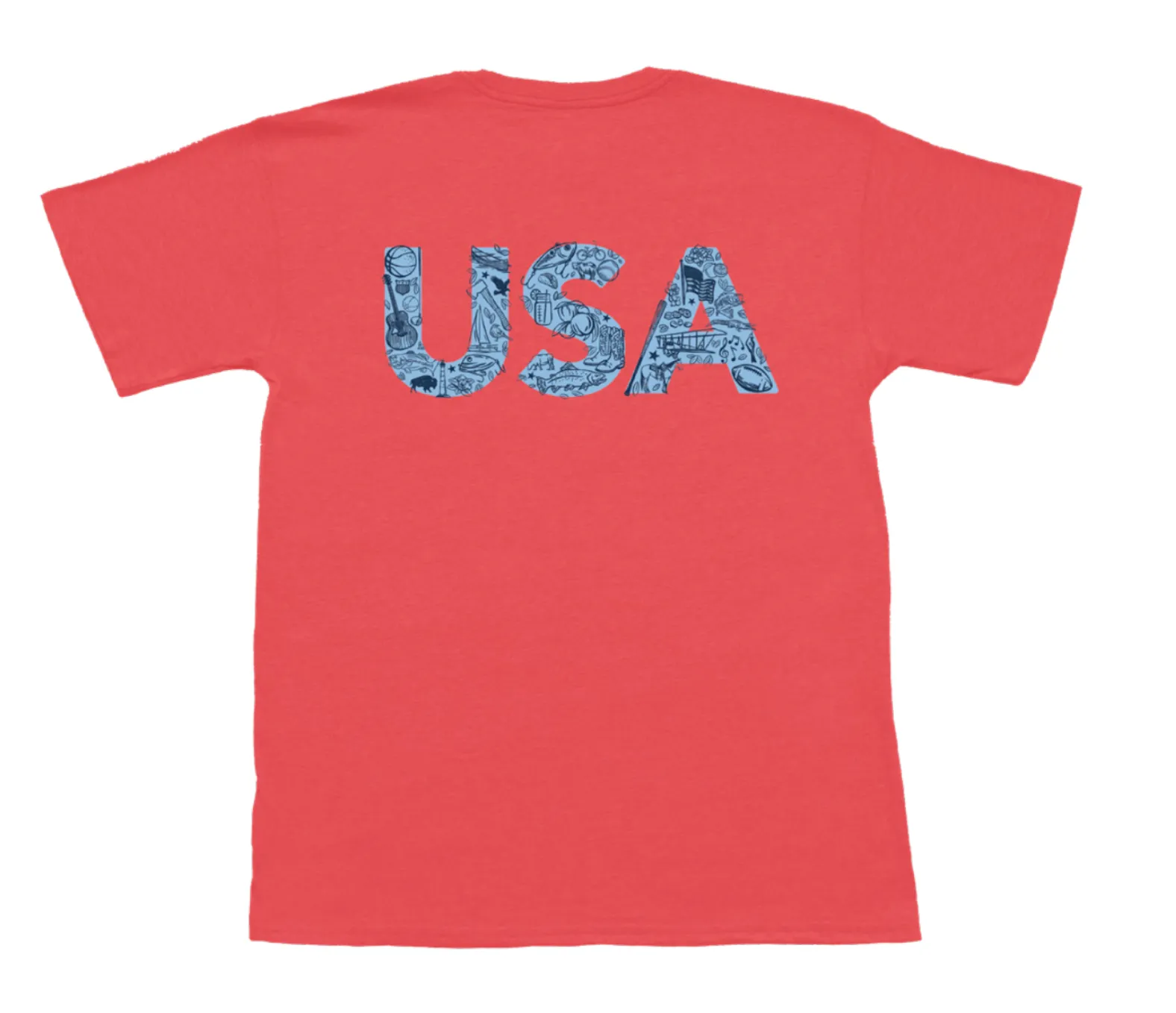 YOUTH - USA Initials Short Sleeve Tee