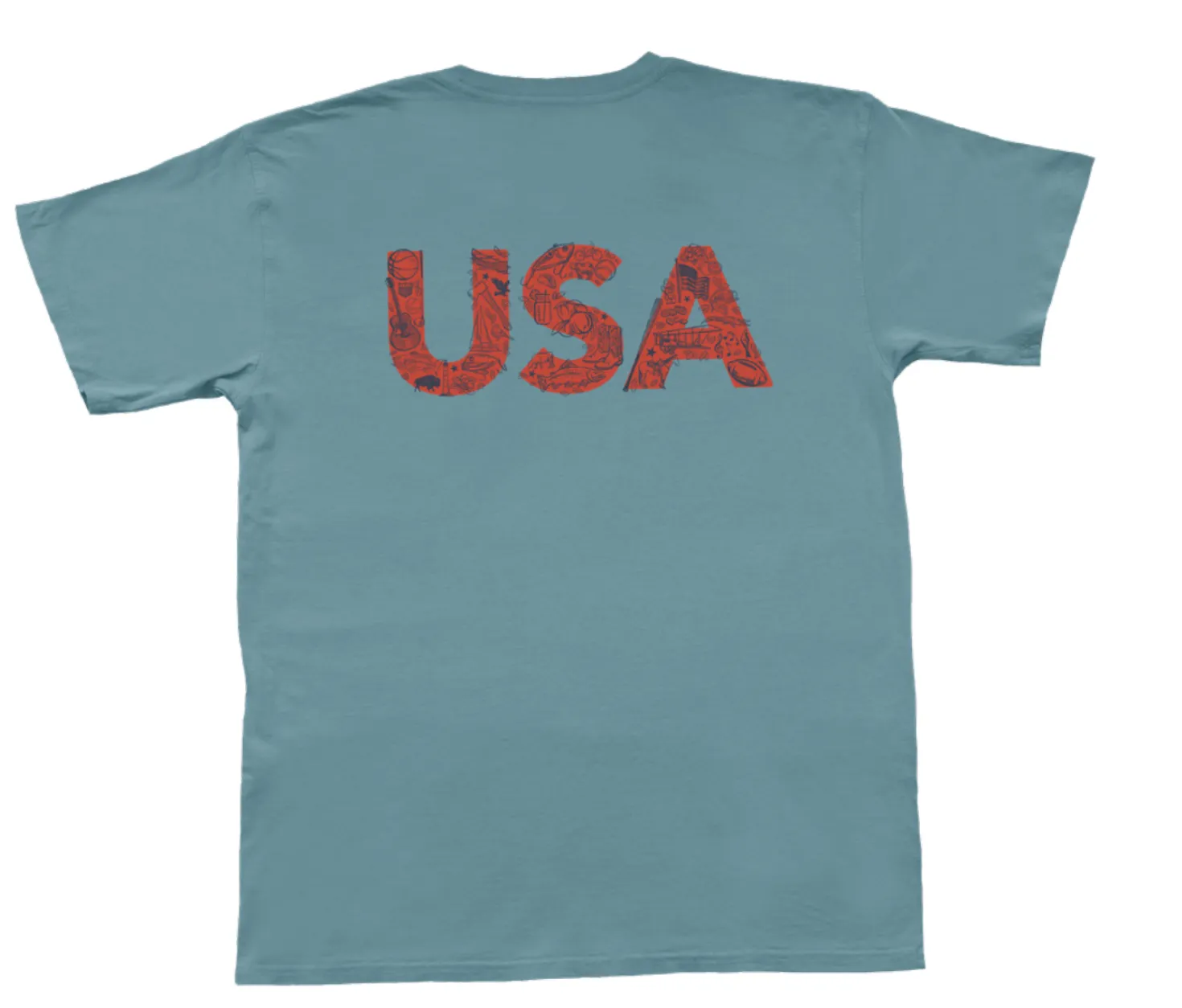 YOUTH - USA Initials Short Sleeve Tee